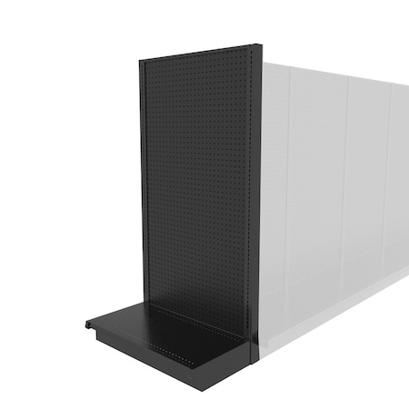 Lozier Shelving End Cap Unit, Black 36W 72H 19D P379S-EC